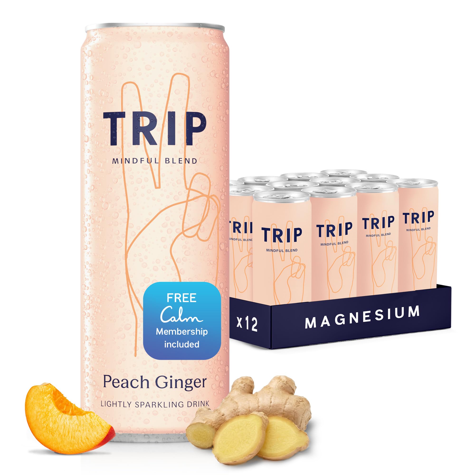 Amazon.com : TRIP Lightly Sparkling Adaptogen Drink, Non Alcoholic